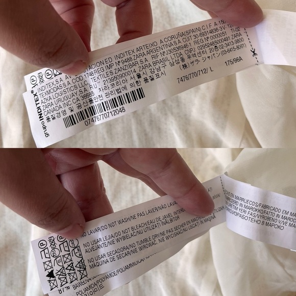 ZARA Woman Cream Peplum Zip Jacket with Gold Hardware L - Picture 8 of 12